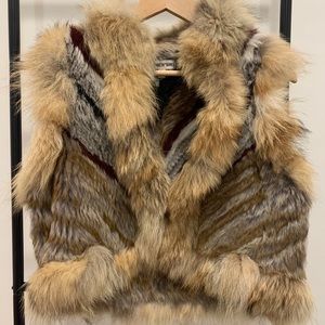Elizabeth and James Robby Fur Vest